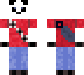 red shirt panda