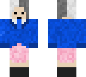 remake of friend's skin (blue suit pink skirt)