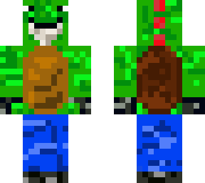 wierd master yoshi turtle skin thing