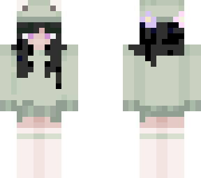 black haired frog girl