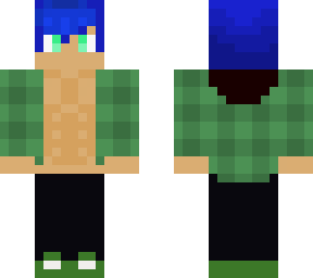 blue hair boy