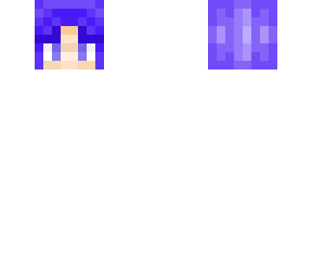 blue hair skin