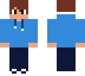 blue hoodie