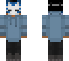blue kitsune masked