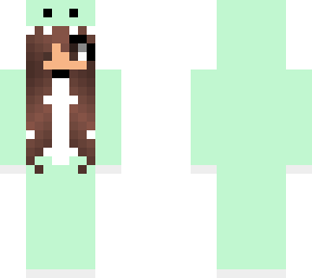 brown hair / light green dino onzie