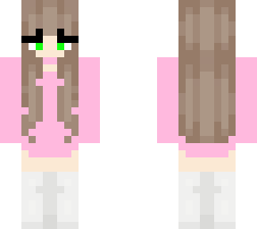 girl in a pink dress