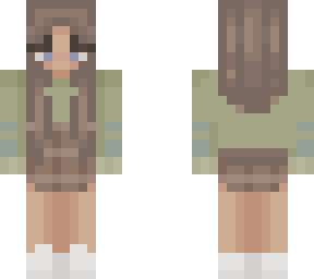 girl wearing green hoodie