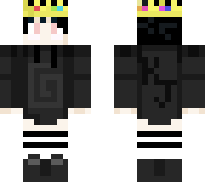 my oc in a black karl jacobs hoodie