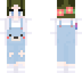 my skin - animal overalls + flower crown