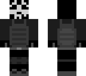 no name 8 military with ghost mask