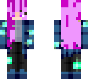 pink haired robot girl