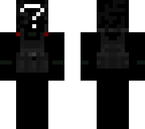 question (cracked helmet revealing static)
