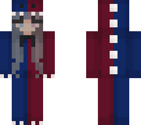 blue and red dino girl