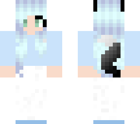 blue haired beauty!