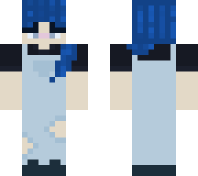 blue overalls