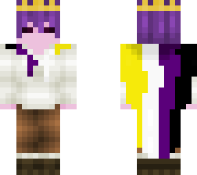 dark purple-haired nonbinary monarch