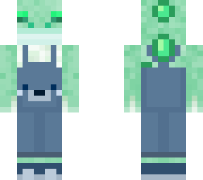 esmerald frog wearing clothes
