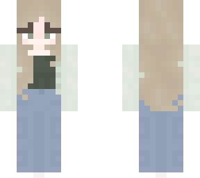 green cardigan
