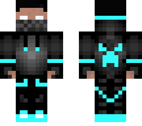 herobrine in cyan hoodie