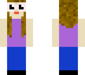 minecraft player with pink glasses