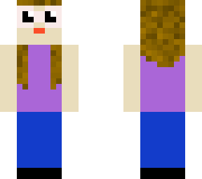 minecraft player with pink glasses
