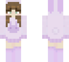purple bunny pjs :3