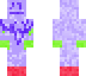 purple green man