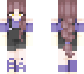 purple shirt + black overalls (edited skin)