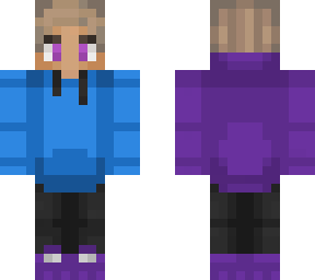 purpled but blued