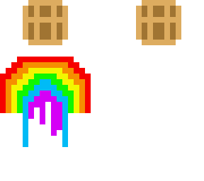 rainbow waffle