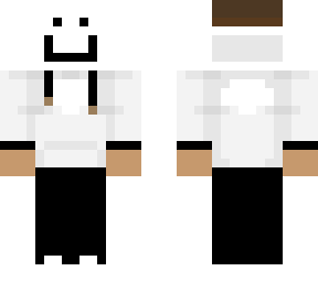white hoodie with mask