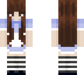 alice in wonderland with brown hair and eyes<3