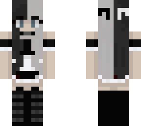 black and white maid