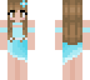 blue dress