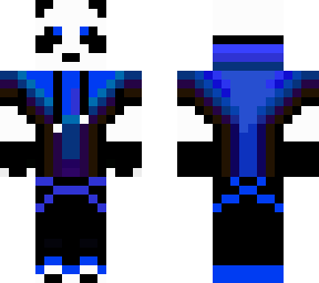 blue panda with hoody