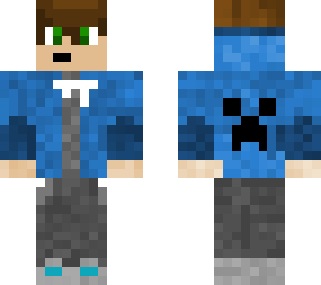 boy with a blue jacket