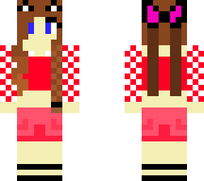 cute red girl shorts fixed again