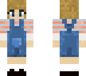 fem w/ overalls