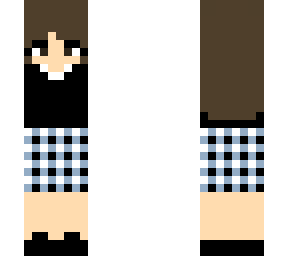 girl in vest and skirt