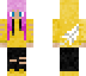 girl in yellow hoodie