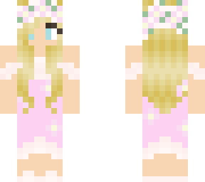 girl with a flower dress