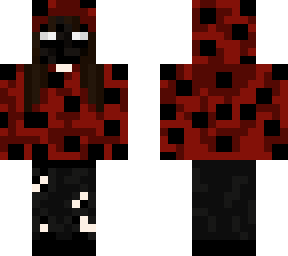 girl with black mask and ladybug hoodie