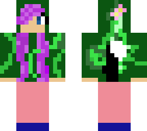 girl with green cat hoodie