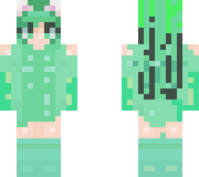 green cat girl lime