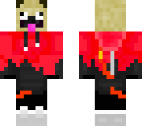 pug in red sweat shirt (no hood)