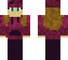 purple/magenta flower hat and hoodie