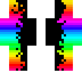 rainbow and black (no fade)