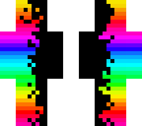 rainbow and black