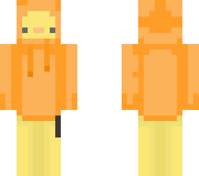 reskin: of orange hoodie duck