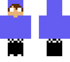 simple male hoodie skin blue